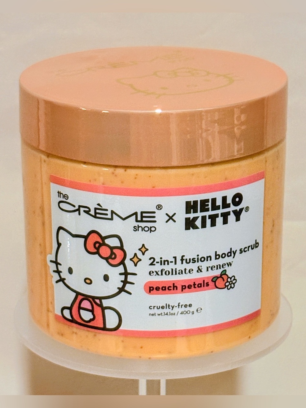 The Crème Shop x Hello Kitty Peach Petals Body Scrub